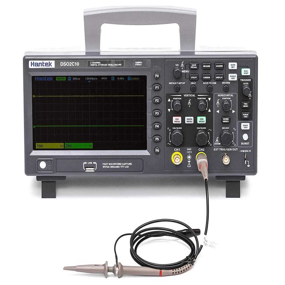 Hantek DSO2C10 2 Channel 100MH - đánh giá và giá Digital Storage Oscilloscope 100Mhz