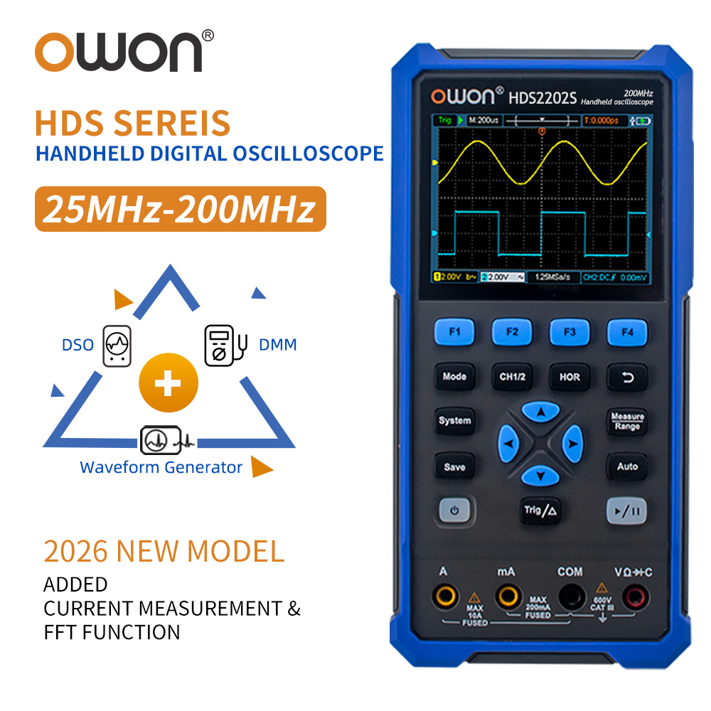 OWON HDS200 Series Handheld Di - đánh giá và giá Signal Generator Spectrum Analyzer